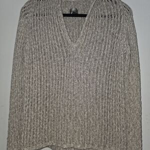Chico's Beige V-Neck Sweater